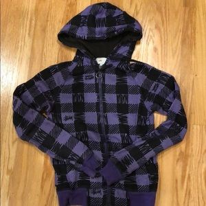 Stussy Women’s Zip Sweater S Purple / Black